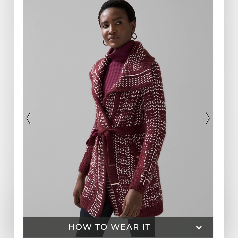 Braided Plaid Sweater Coat